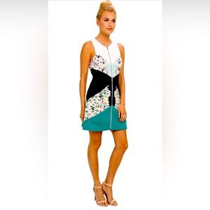 BCBGMAXAZRIA Women's Alaina Printed Block Sheath Dress